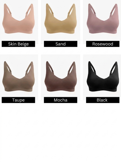 Nuelle comfort bra available shades - Skin Beige, Sand, Rosewood, Taupe, Mocha, Black